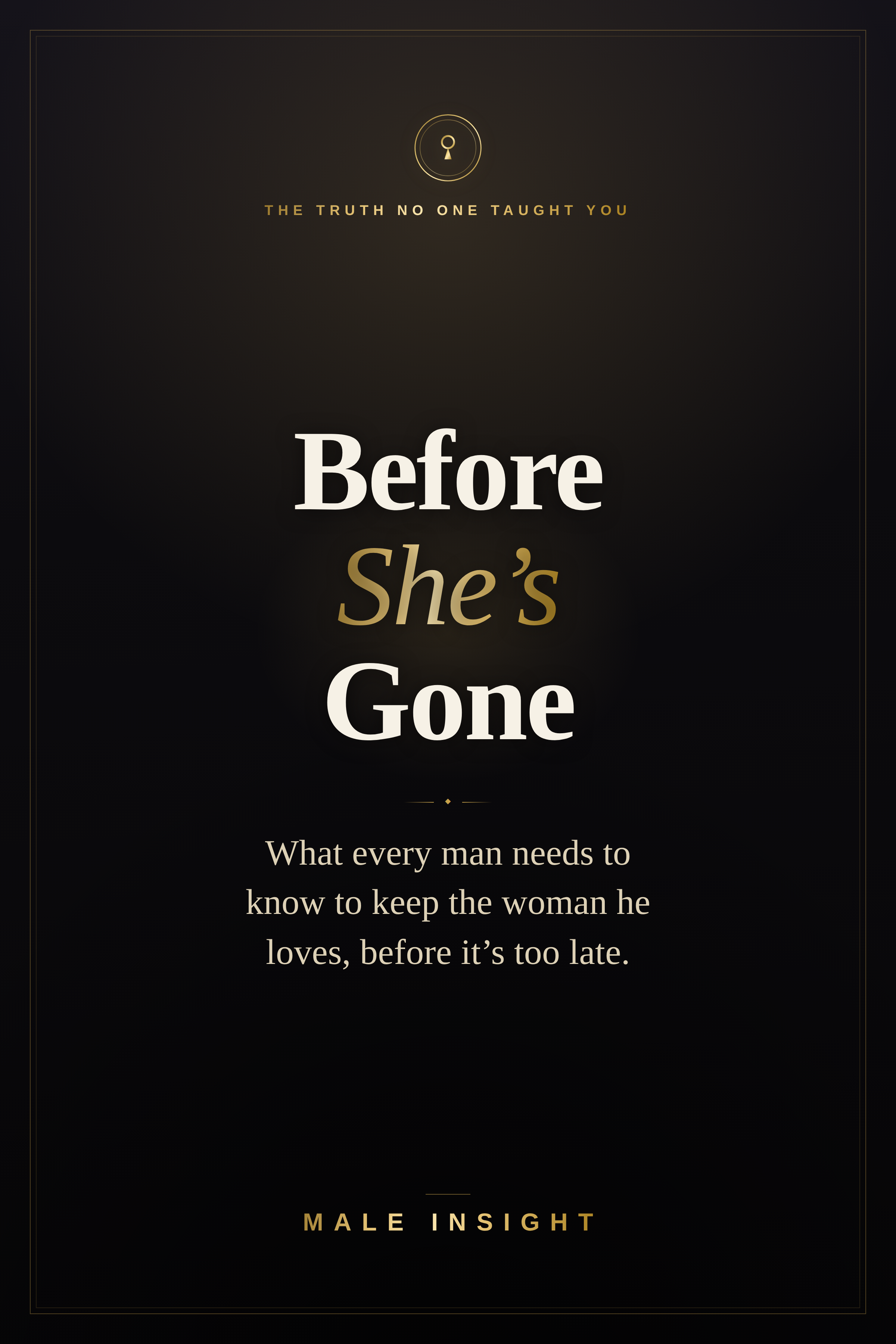 Before She's Gone - Male Insight (eBook)
