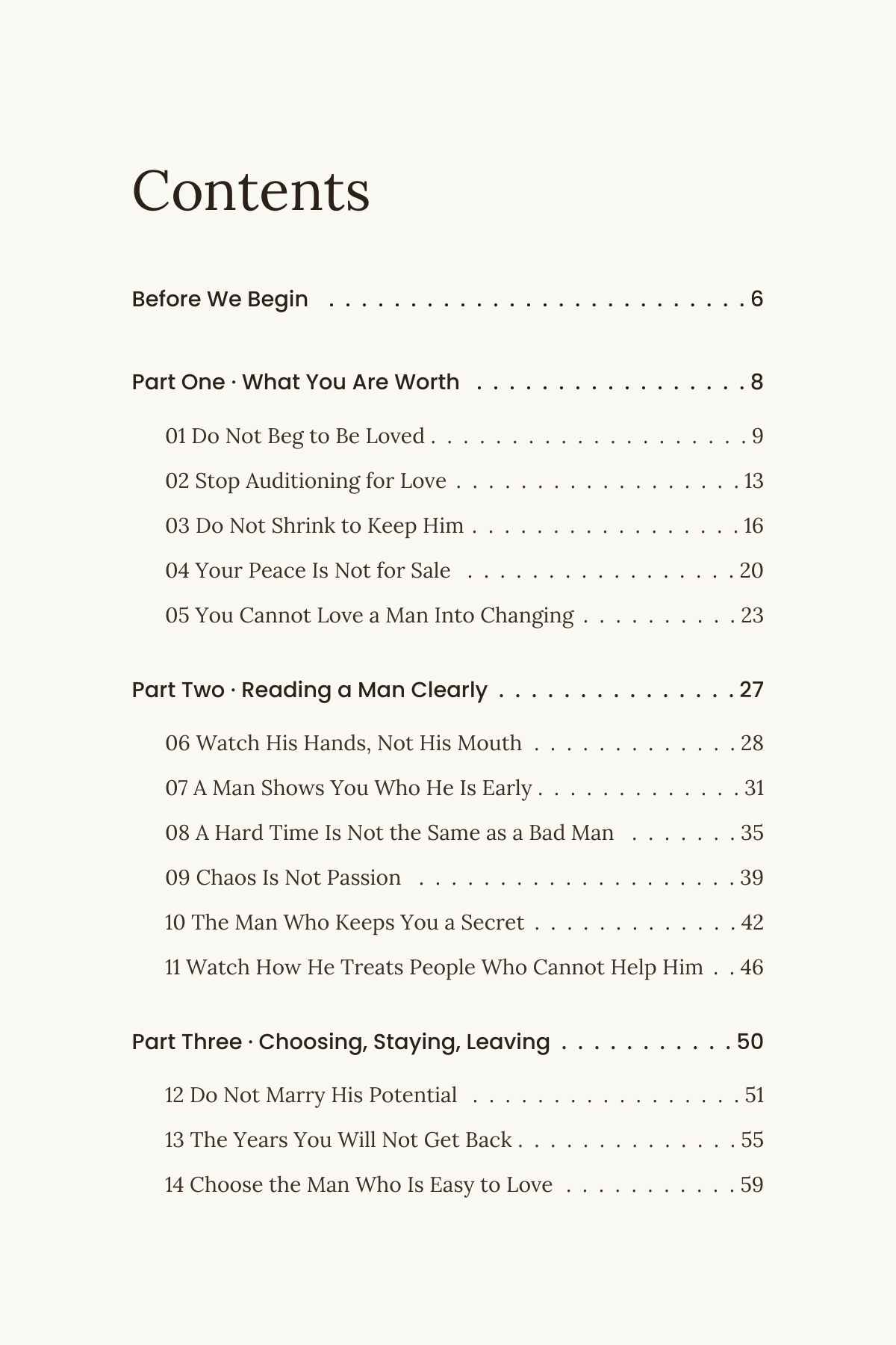 Do Not Beg to Be Loved (For Her) - Roots & Truths eBook