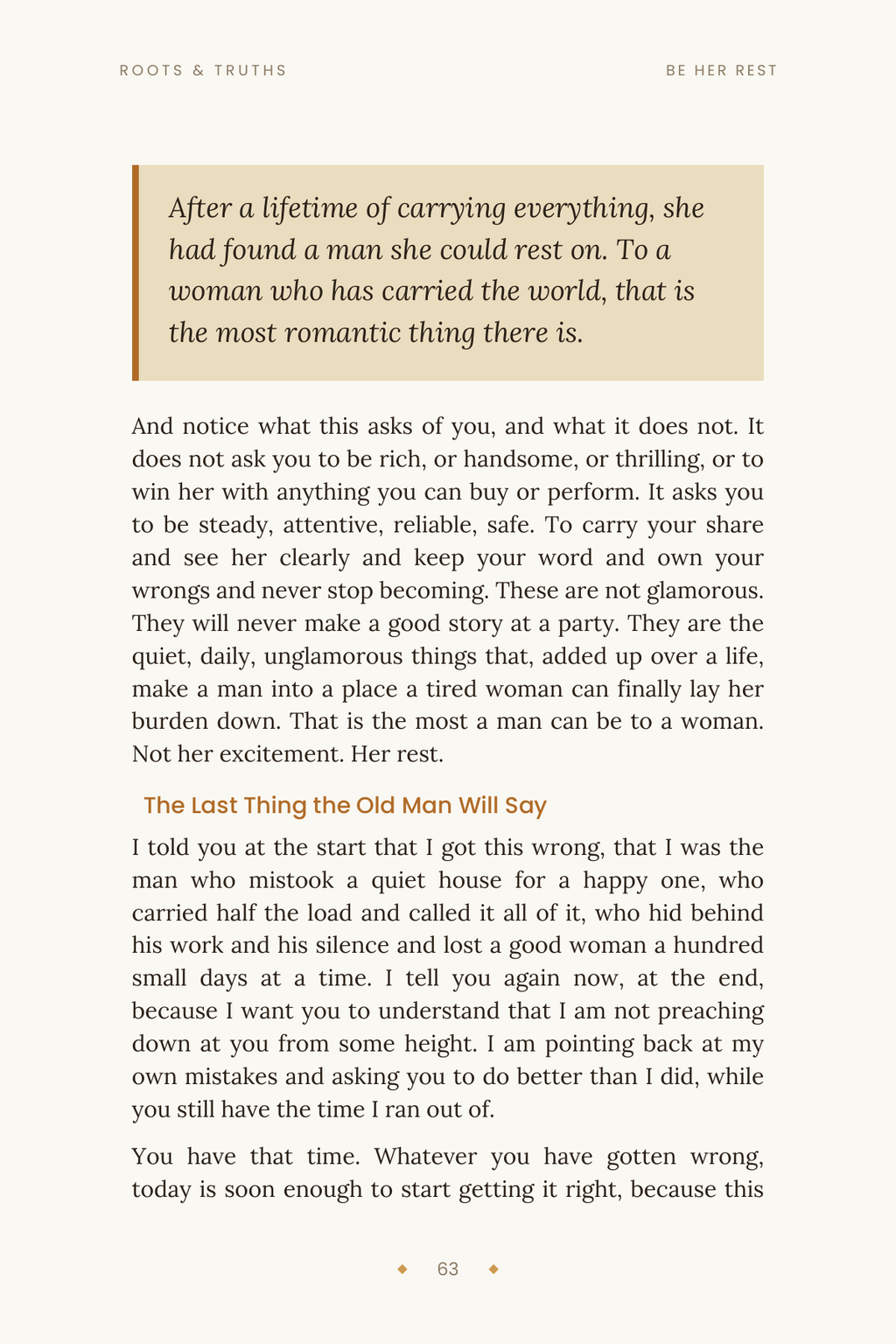 The Weight She Carries (For Him) - Roots & Truths eBook