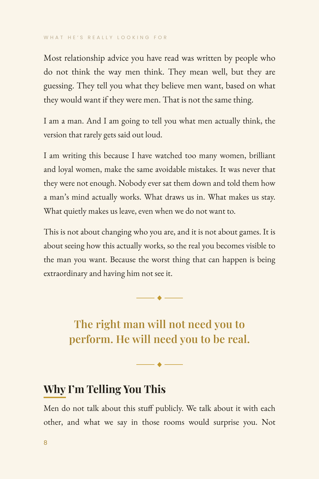 What He's Really Looking For - Male Insight (eBook)